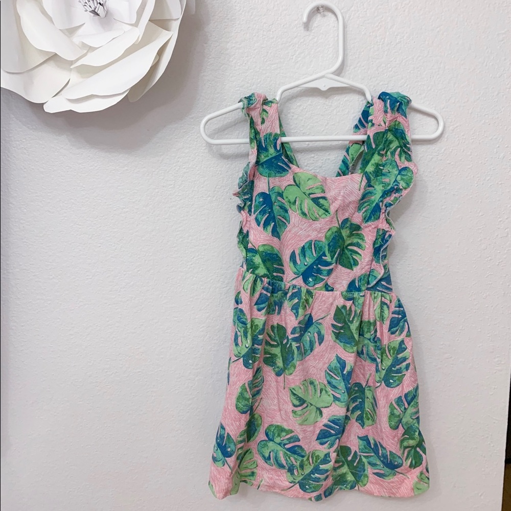 Zara kids/toddler dress size 2T/3T, leaf print